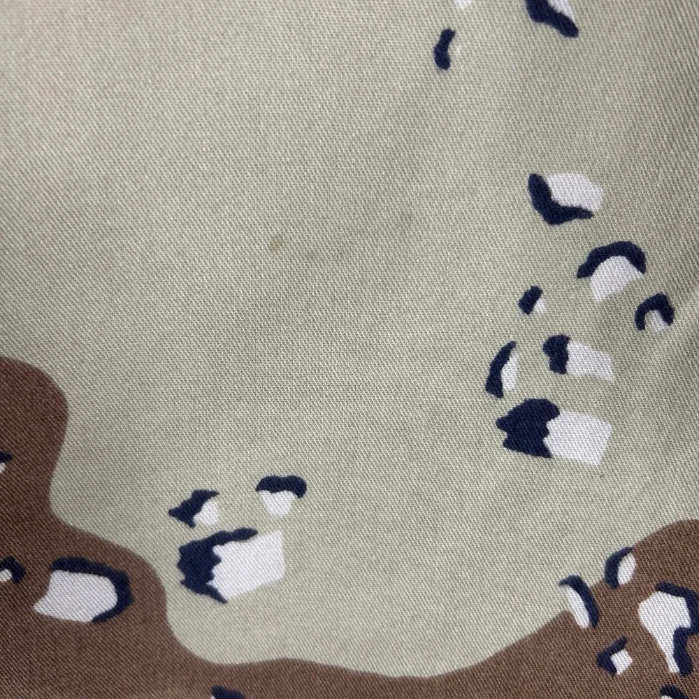 Vintage US Military Desert Chocolate Chip Camo Utility Shirt Mens S‎ Made in USA